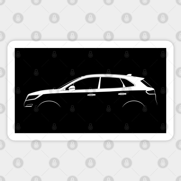 Lincoln MKC Silhouette Magnet by Car-Silhouettes